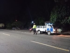 Satlantas Polres Batu Bara Patroli Blue Light di Jalinsum, Antisipasi Kemacetan dan Kecelakaan