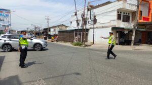 Satlantas Polres Batu Bara Kembali Atur Lalu Lintas di Titik Rawan Kemacetan dan Kecelakaan