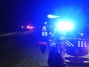Satlantas Polres Batu Bara Patroli Blue Light, Jaga Keamanan dan Kelancaran Lalu Lintas di Jam Rawan