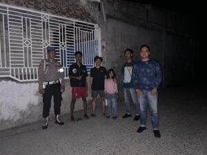 Polsek Labuhan Ruku Patroli Malam, Antisipasi Gangguan Kamtibmas di Titik Rawan