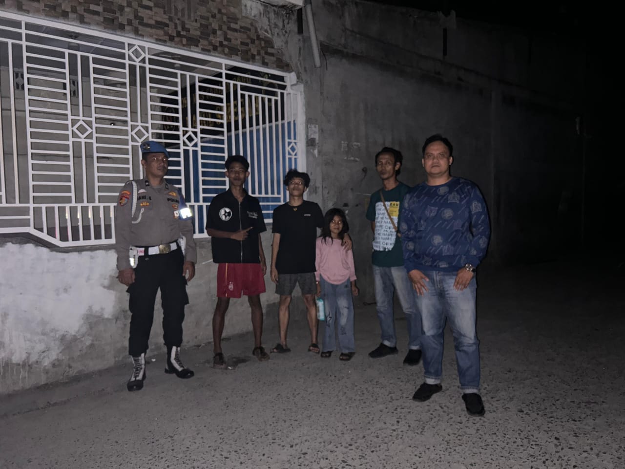 Polsek Labuhan Ruku Patroli Malam, Antisipasi Gangguan Kamtibmas di Titik Rawan