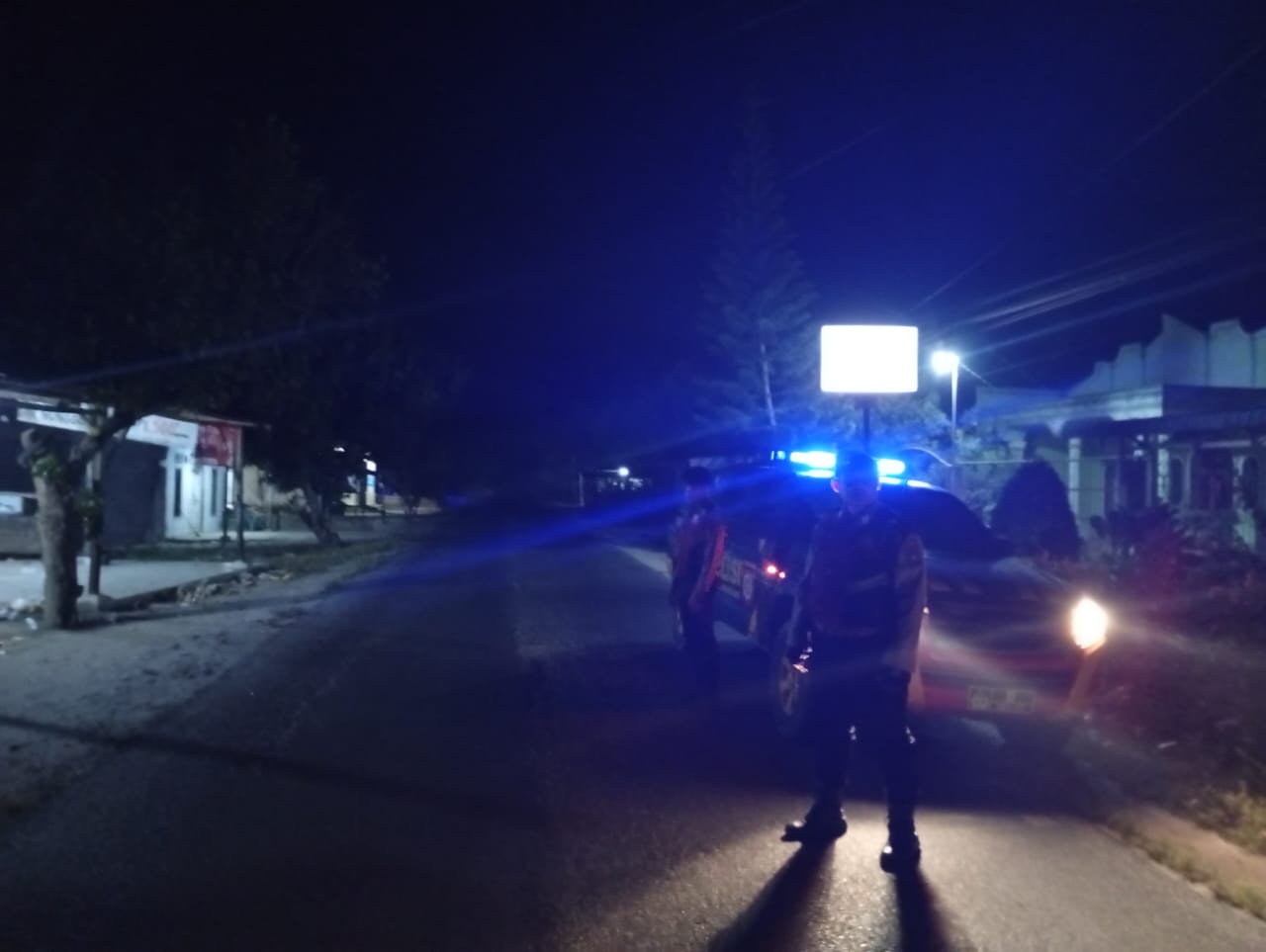 Patroli Blue Light Polres Batu Bara Amankan Jalinsum, Cegah Kejahatan di Malam Hari