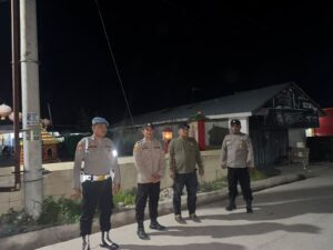 Polsek Medang Deras Patroli Malam, Jaga Keamanan di Lokasi Ramai