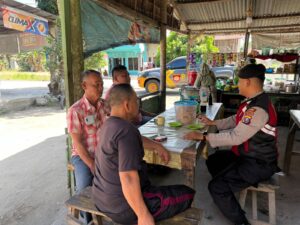 Sat Samapta Polres Batu Bara Lakukan “Cooling System” dan Himbauan Kamtibmas di Limapuluh