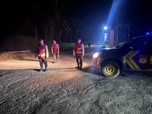 Patroli Blue Light Polres Batu Bara Jaga Keamanan Sekitar RSUD Batu Bara