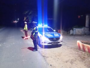 Patroli Blue Light Sat Lantas Polres Batu Bara Jaga Kamseltibcarlantas