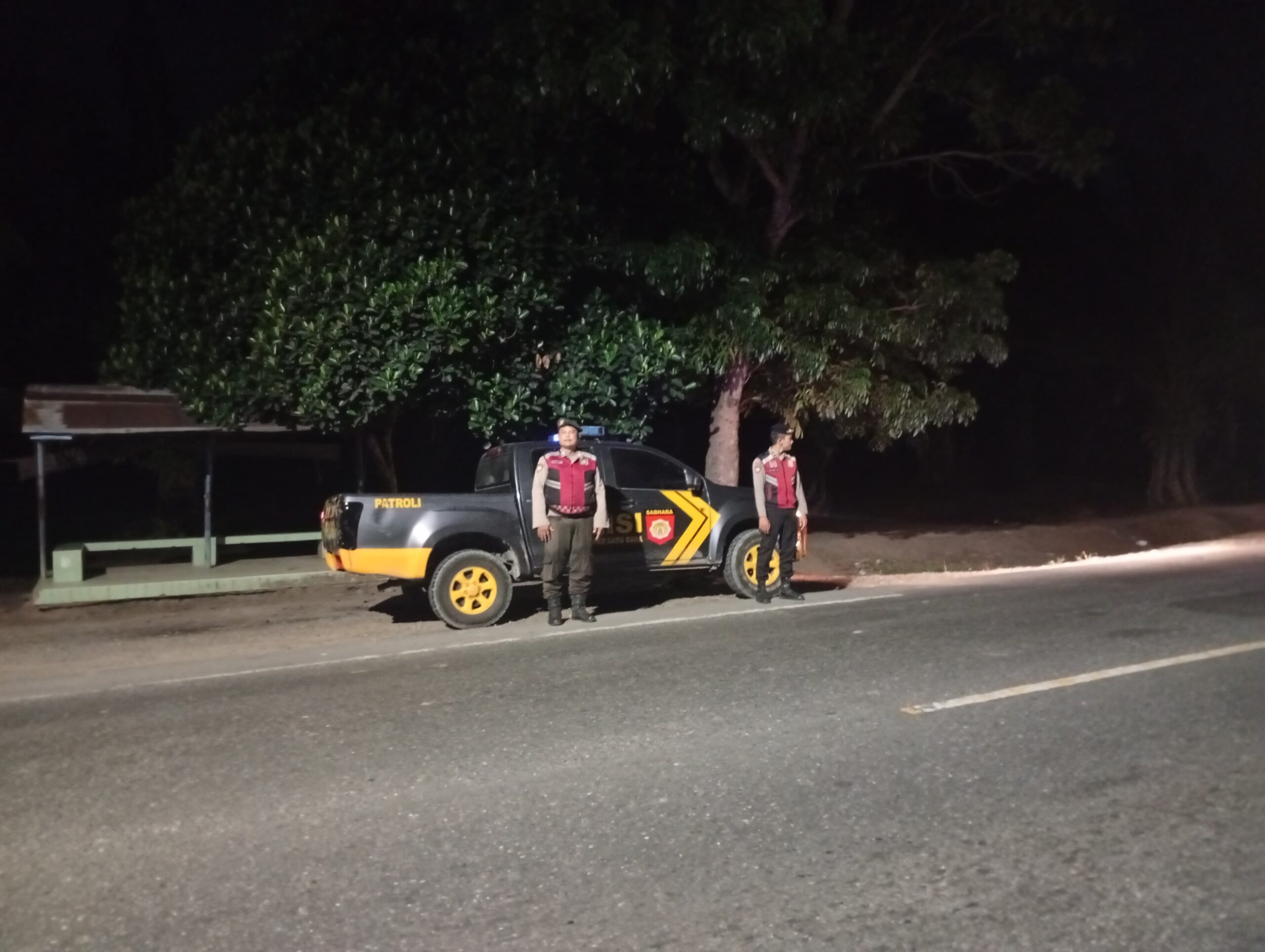 Patroli Blue Light Polres Batu Bara Jaga Keamanan Jalinsum