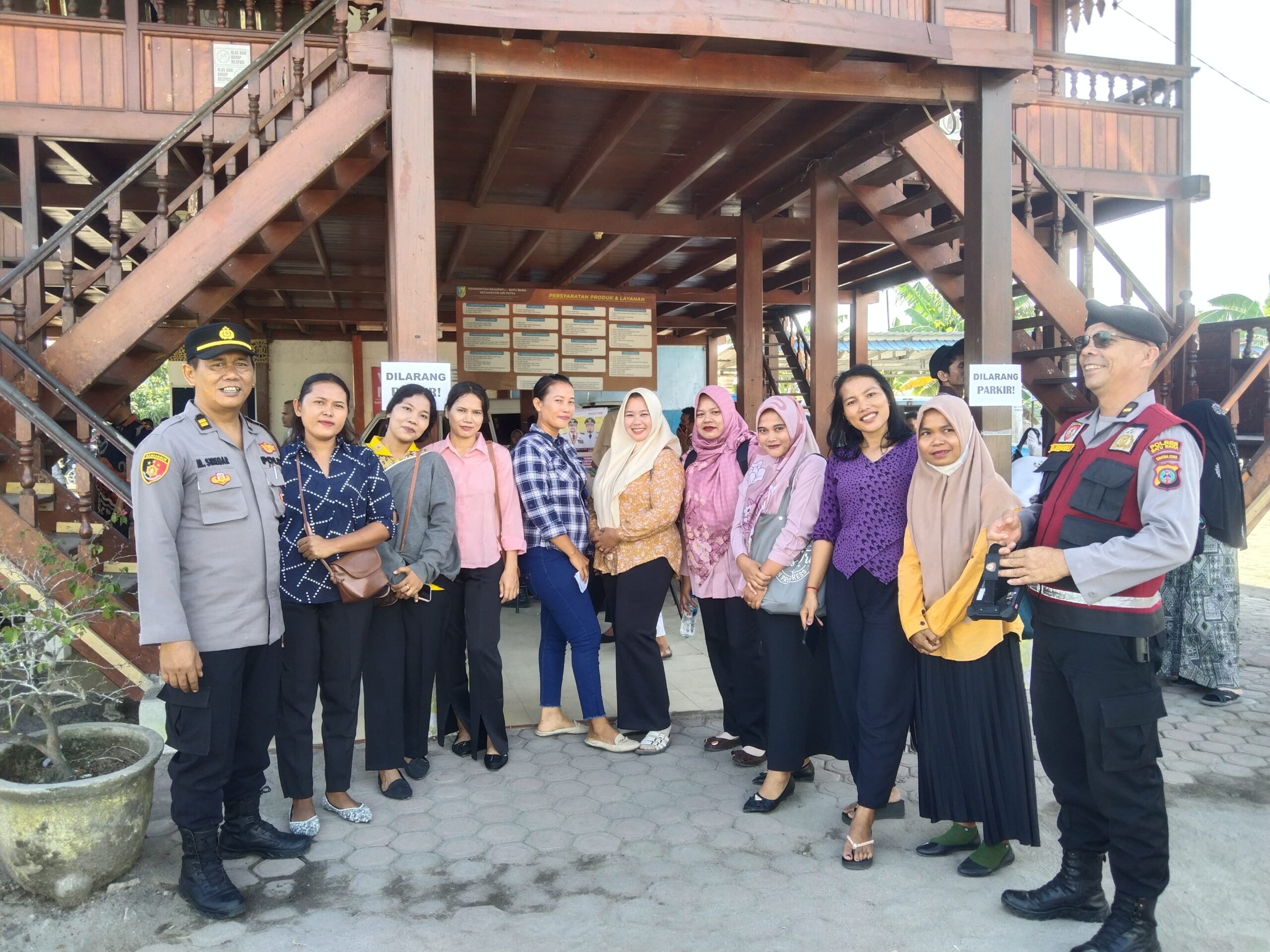 Polsek Indrapura Tingkatkan Keamanan dan Kamtibmas di Kantor Camat Air Putih