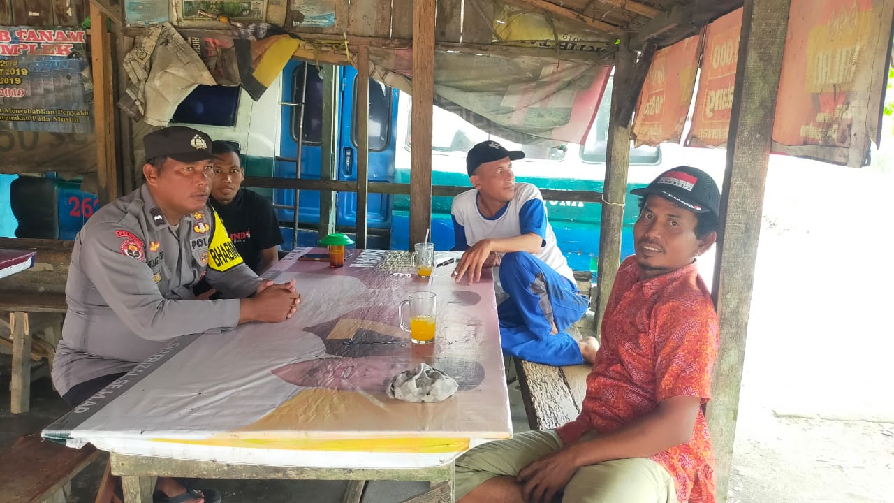 Bhabinkamtibmas Polsek Medang Deras memecahTingkatkan Kamtibmas di Desa Pakam Raya