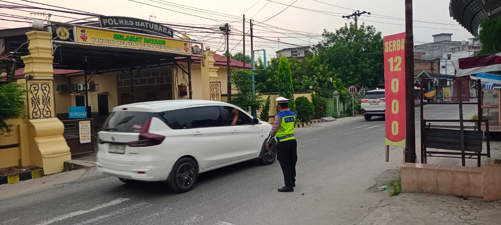 Sat Lantas Polres Batu Bara Jaga Kamseltibcarlantas di Sejumlah Titik Rawan