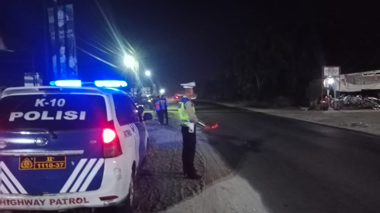 Satlantas Polres Batu Bara Tingkatkan Pengamanan Lalu Lintas Malam Hari
