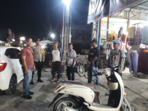 Patroli Malam Polsek Indrapura Cegah Gangguan Kamtibmas di Wilayah Hukumnya
