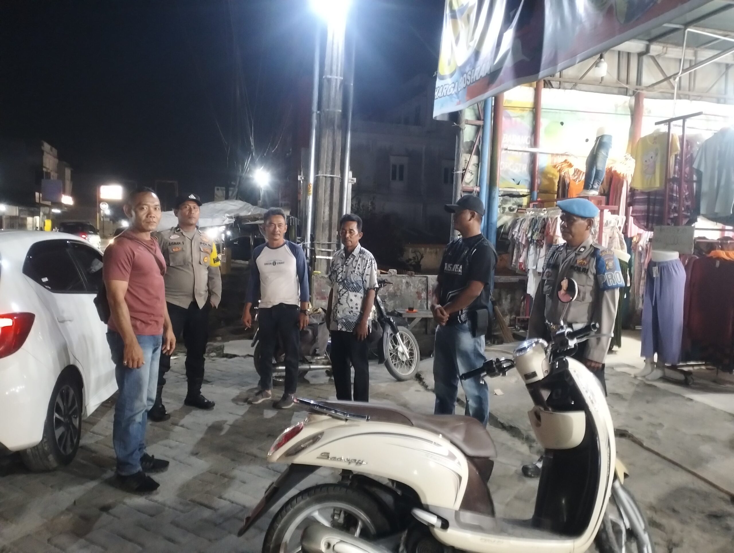 Patroli Malam Polsek Indrapura Cegah Gangguan Kamtibmas di Wilayah Hukumnya