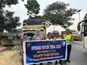 Satlantas Polres Batu Bara Sosialisasikan Operasi Patuh Toba 2025