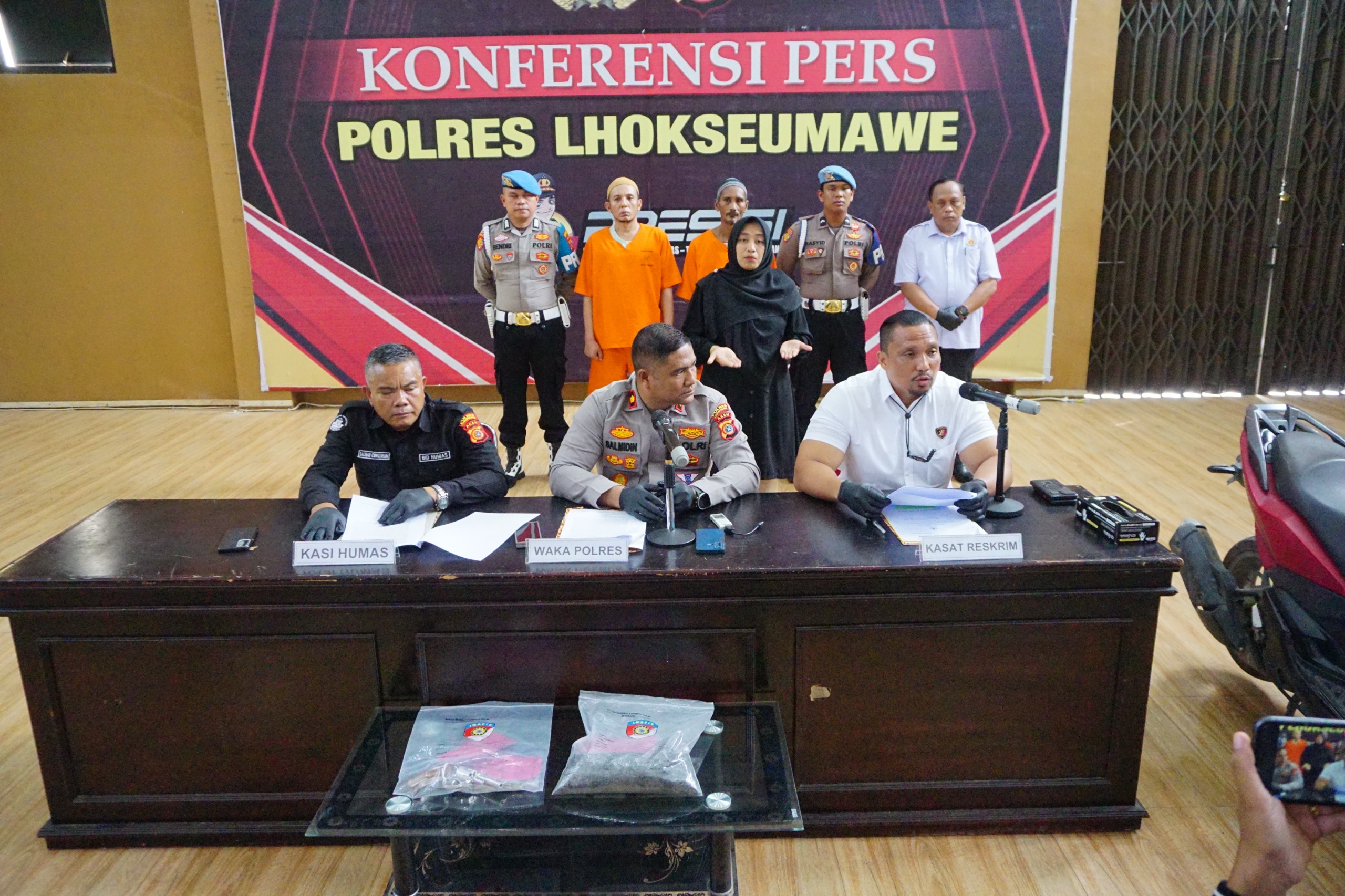 Polres Lhokseumawe Tangkap Terduga Pelaku Pembakaran Rumah di Aceh Utara, Sita Senpi Rakitan