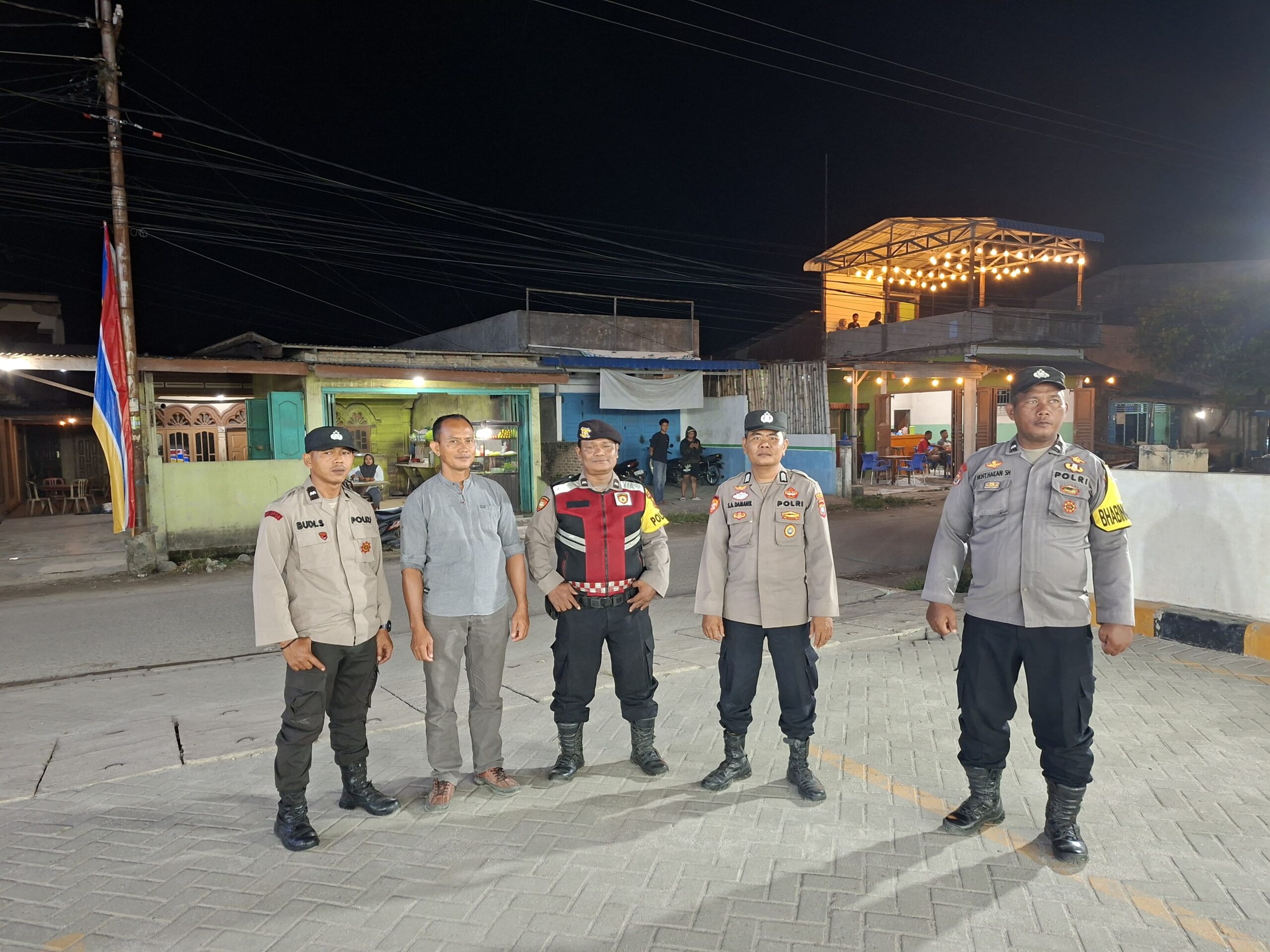 Patroli Malam Polsek Medang Deras: Amankan Pagurawan dan Sekitarnya