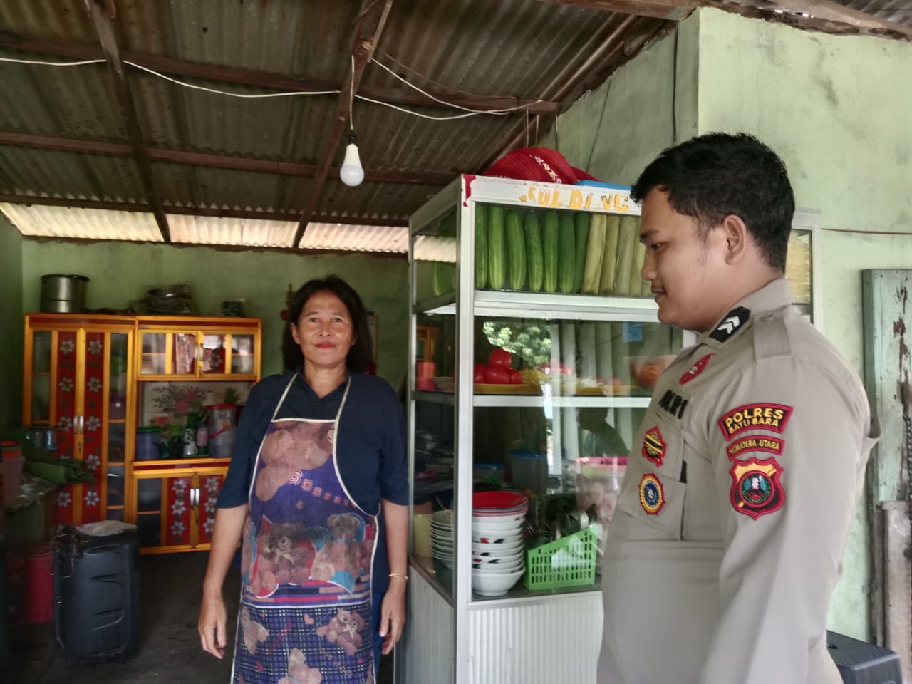 Sat Binmas Polres Batu Bara Dukung UMKM Lokal melalui Sambang dan Himbauan Kamtibmas