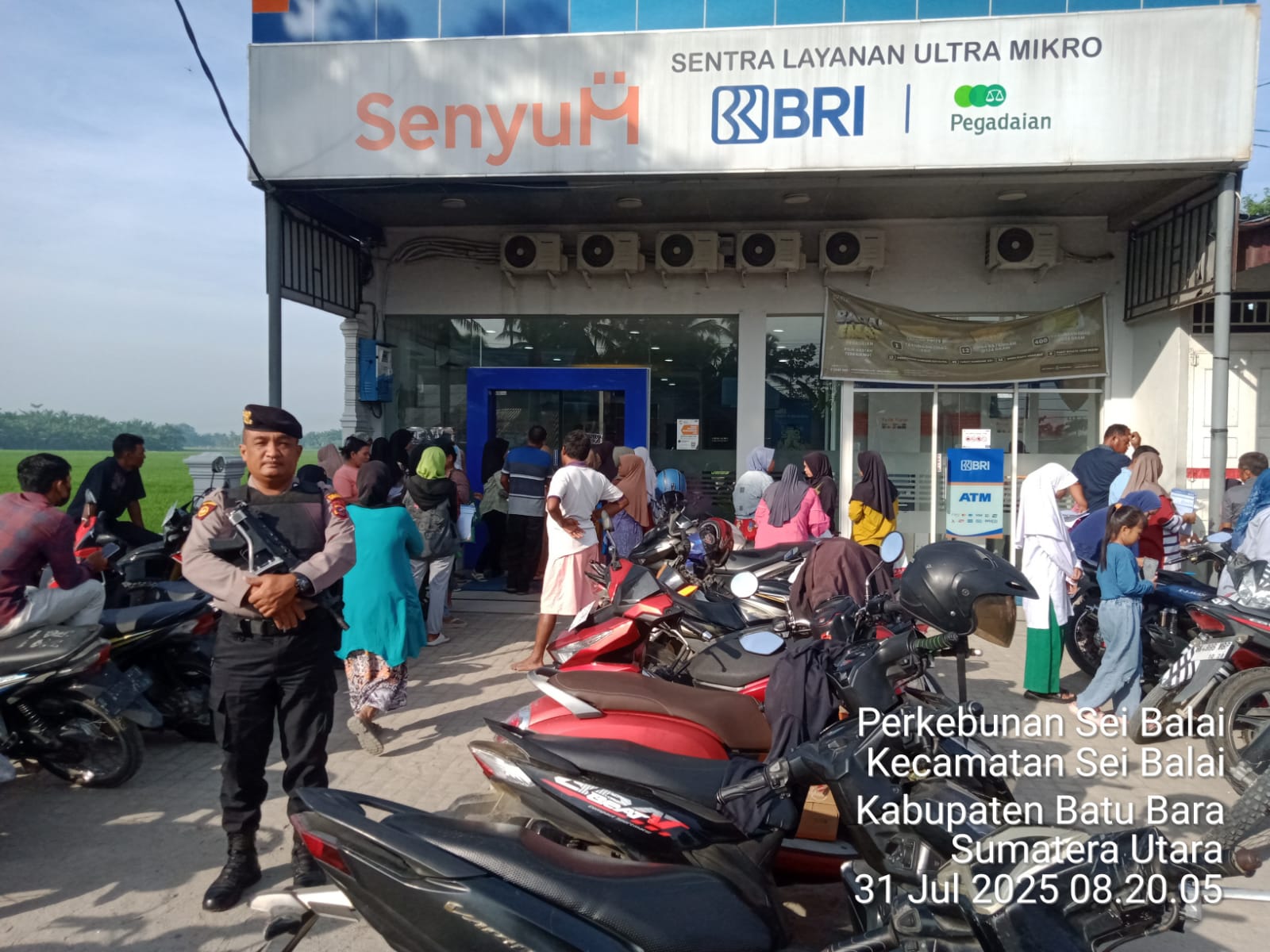 Sat Samapta Polres Batu Bara Tingkatkan Pengamanan Objek Vital Perbankan