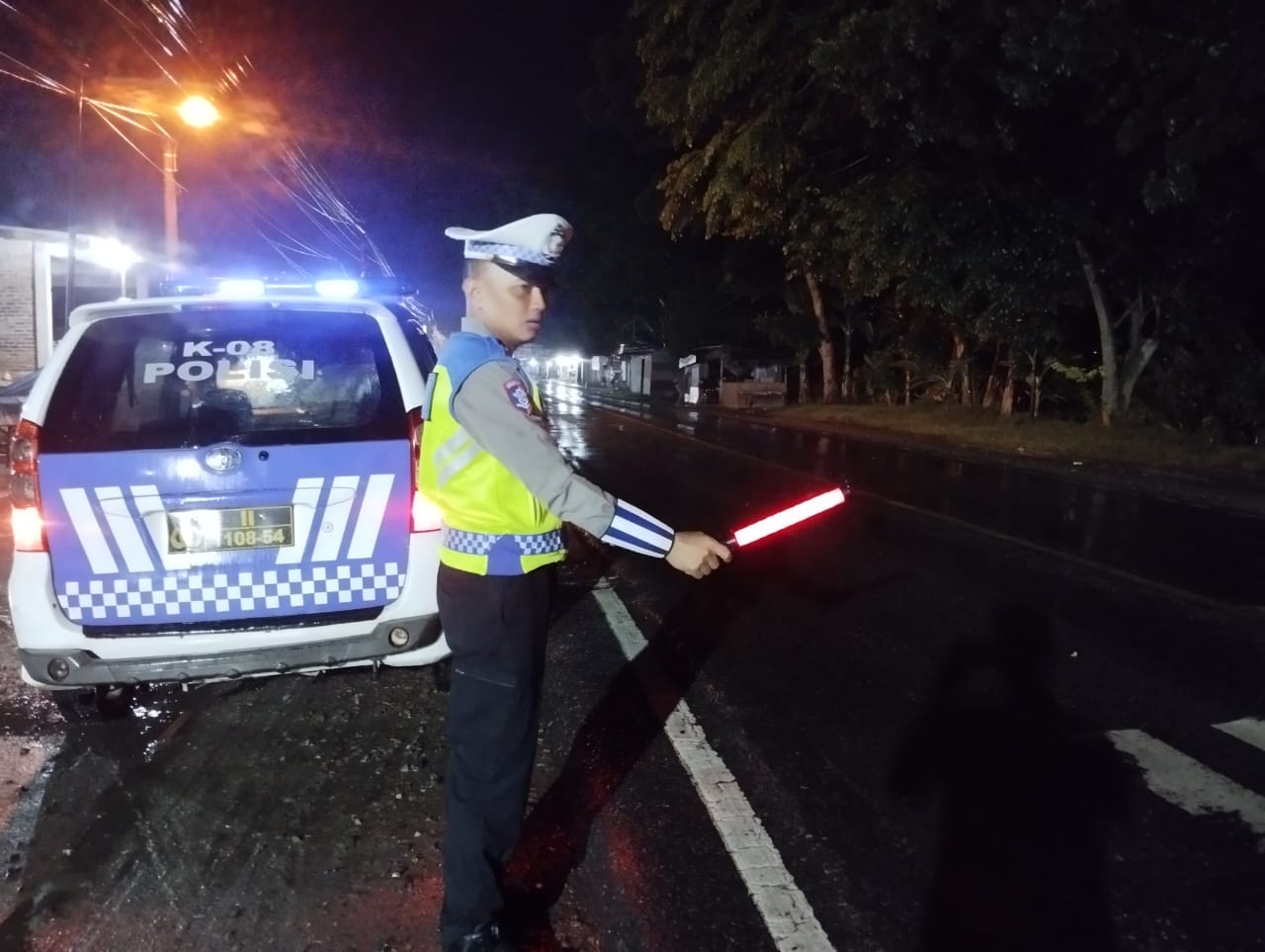 Satlantas Polres Batu Bara Patroli Blue Light, Jaga Keamanan dan Kelancaran Lalu Lintas