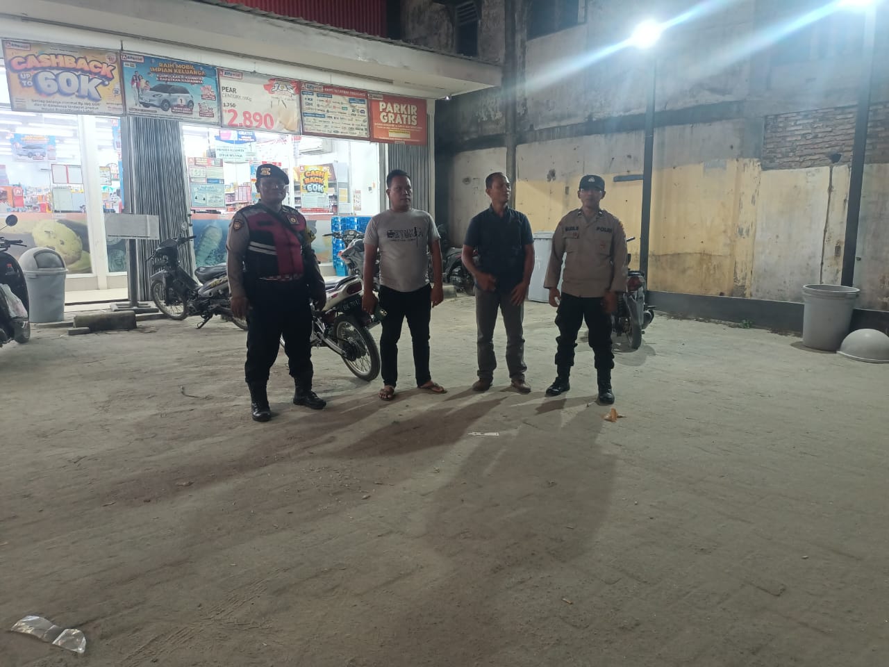 Polsek Medang Deras Tingkatkan Patroli Malam, Jaga Keamanan di Pagurawan