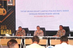Kasat Lantas Polres Batu Bara Tatap Muka dengan Awak Media, Jalin Sinergitas
