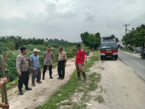Sat Binmas Polres Batu Bara Aktif Sambang dan Sosialisasi Kamtibmas di Desa Mangkai Baru