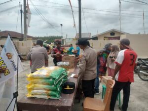 Polsek Medang Deras Gelar Gerakan Pangan Murah, Sambut HUT ke-80 RI dengan Harga Terjangkau