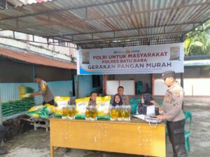 Polsek Limapuluh Gelar Gerakan Pangan Murah untuk Masyarakat