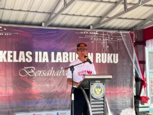 Semarakkan HUT RI Ke-80, Lapas Labuhan Ruku Buka Pekan Olahraga Pegawai dan Warga Binaan