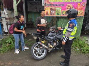 Sat Lantas Polres Batu Bara Gencarkan Penindakan Kasat Mata di Jalinsum Lima Puluh