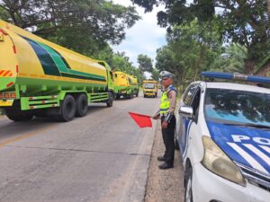 Satlantas Polres Batu Bara Gencarkan Patroli Kibas Bendera dan Video Situasi Arus Lalu Lintas