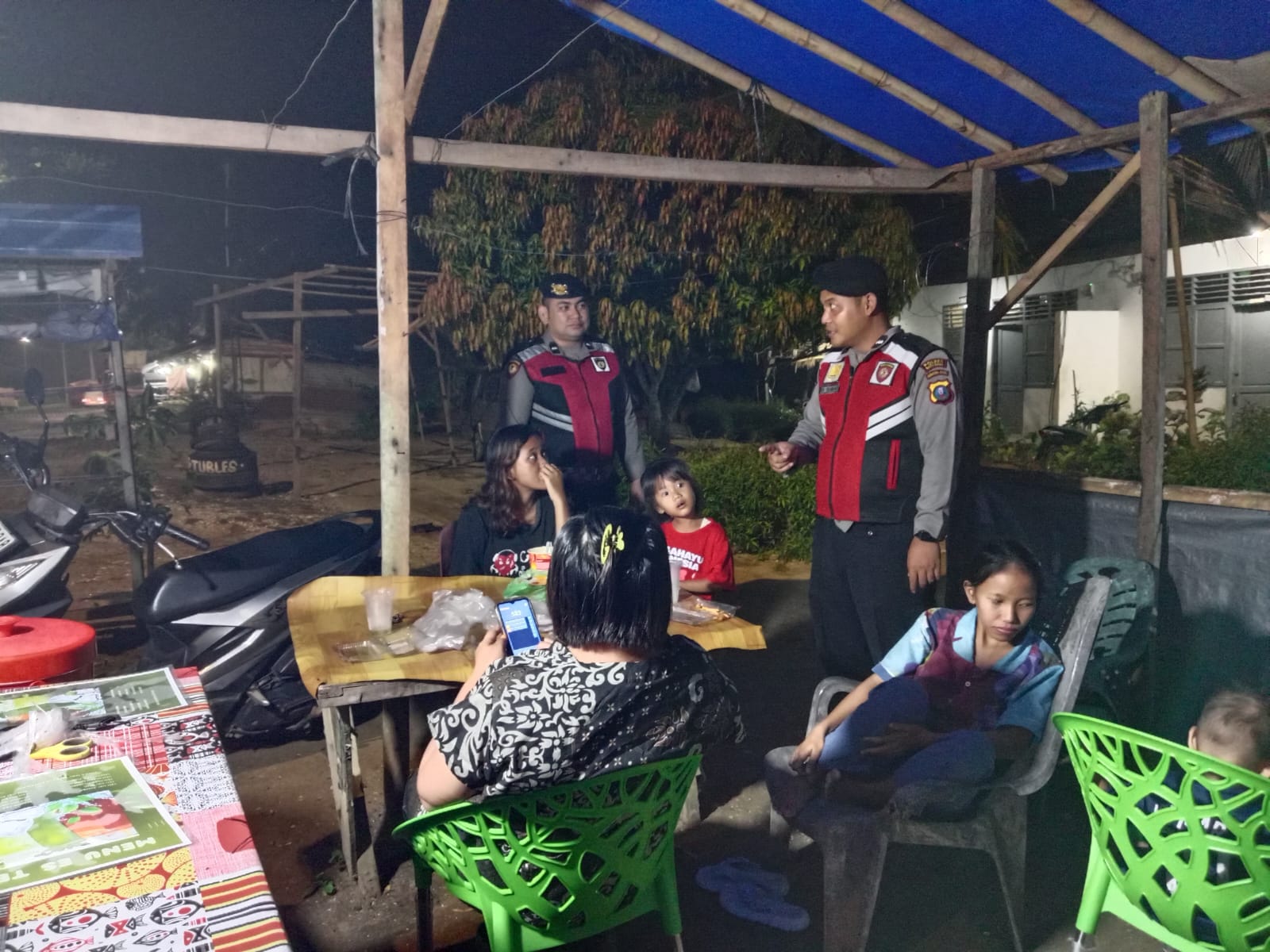 Sat Samapta Polres Batu Bara Laksanakan Cooling System Malam, Imbau Masyarakat Waspada