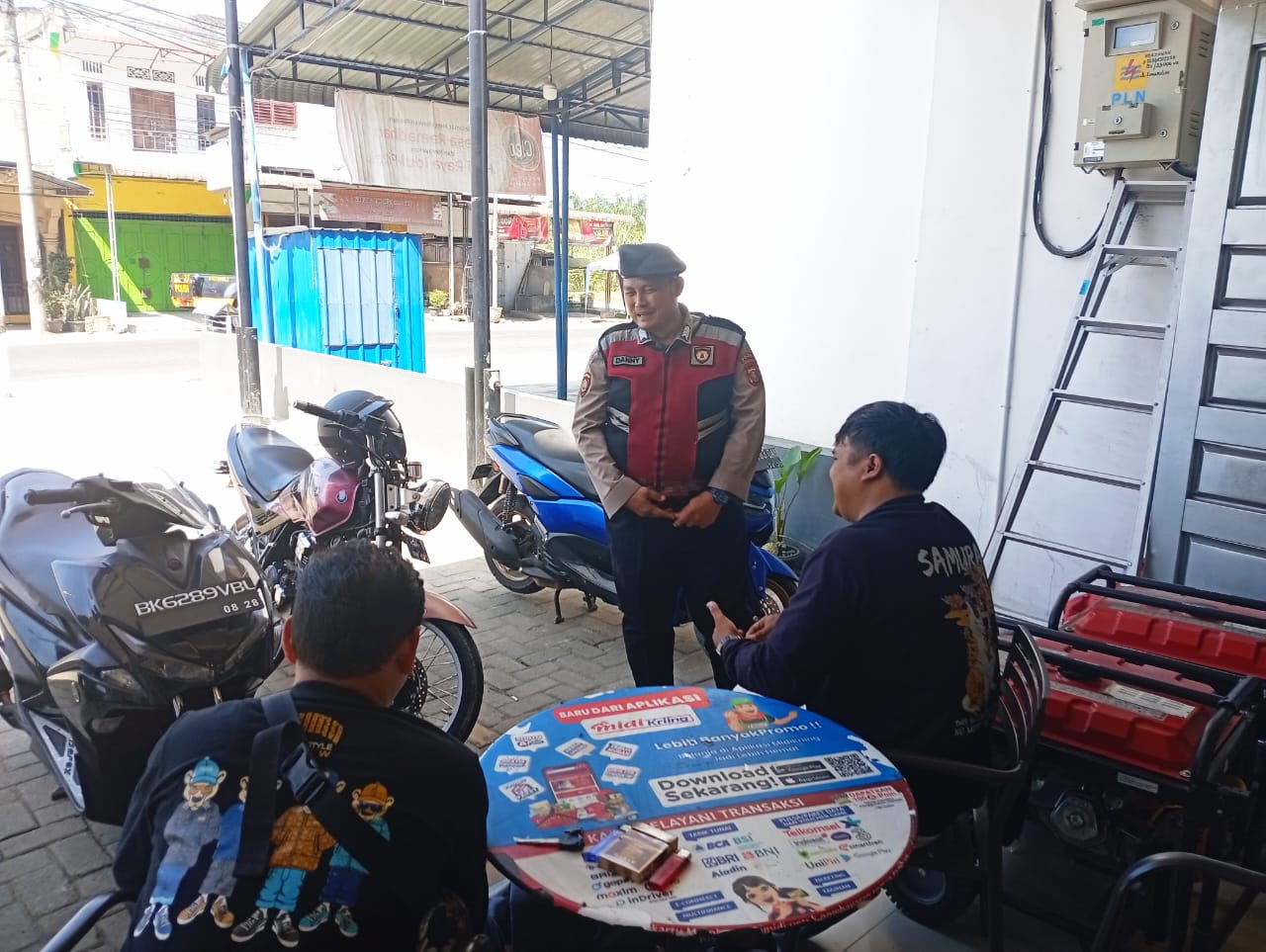 Sat Samapta Polres Batu Bara Gencarkan Cooling System Siang, Edukasi Masyarakat di Limapuluh