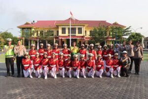 Satlantas Polres Batu Bara Latih Polisi Cilik, Bentuk Generasi Tertib Lalu Lintas