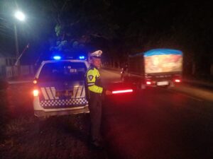 Sat Lantas Polres Batu Bara Intensifkan Patroli Blue Light, Jaga Kamseltibcarlantas