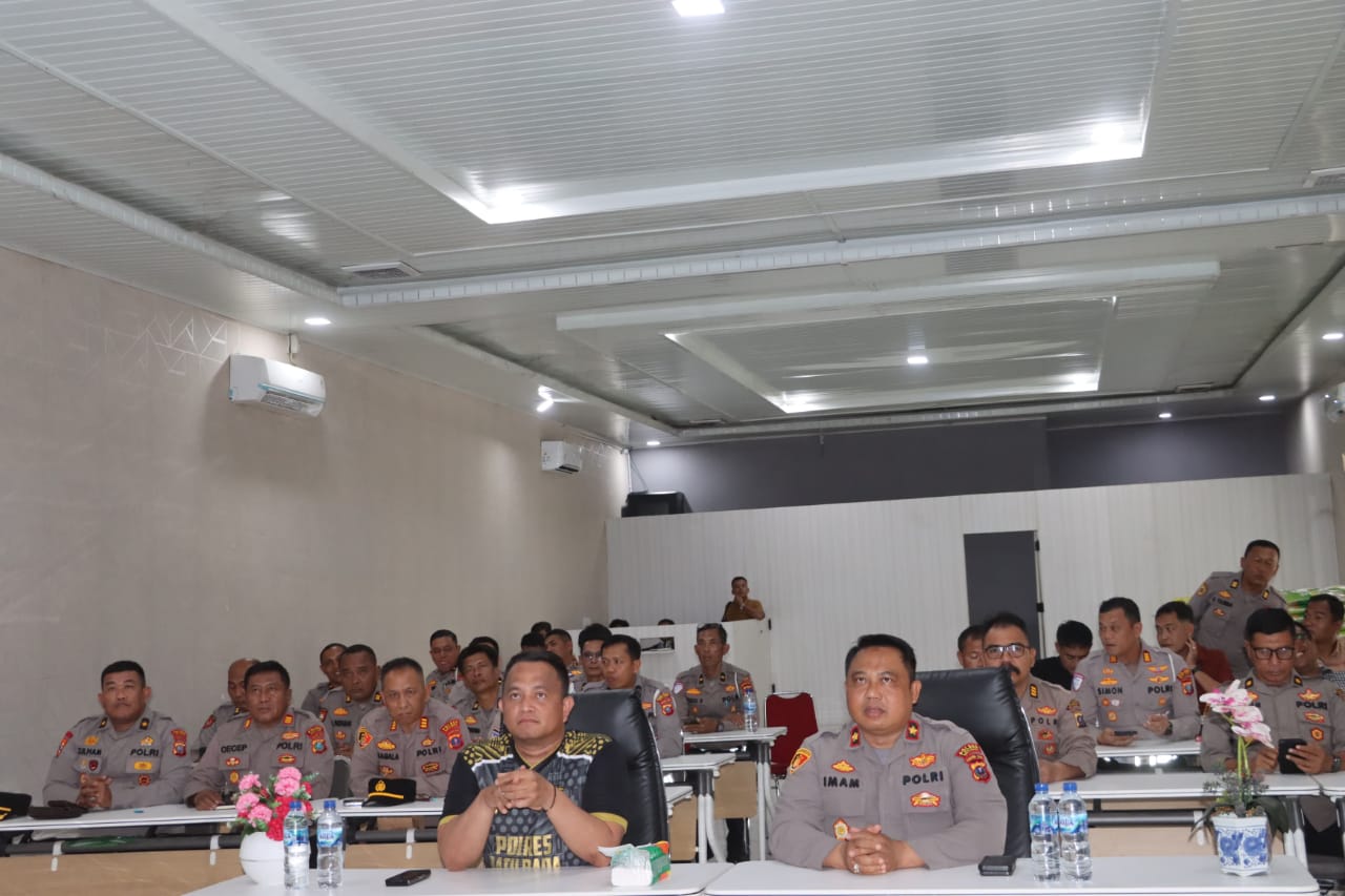 ‎Polres Batu Bara Gelar Nonton Bareng Sambutan Kapolri dalam Rangka HUT ke-80 RI