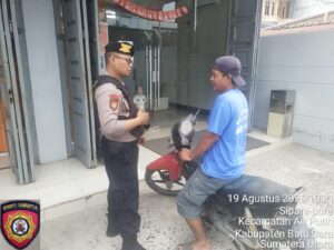Sat Samapta Polres Batu Bara Gencarkan Patroli Dialogis dan Cooling System, Jaga Kamtibmas Jelang HUT RI ke-80