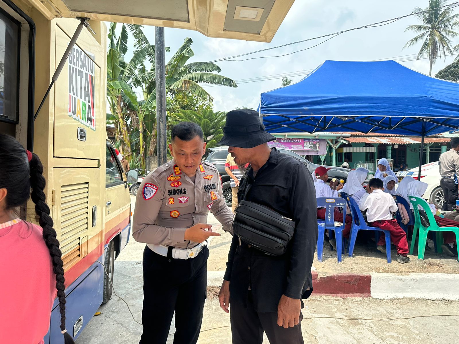 Sat Lantas Polres Batu Bara Sukses Gelar Samsat Keliling, Dukung Program BERLAYAR Bupati di Desa Lubuk Cuik