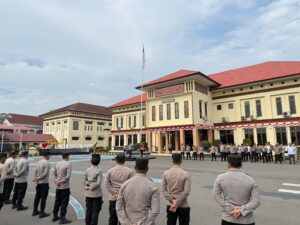 Kapolres Lhokseumawe Pimpin Apel, Apresiasi Personel atas Suksesnya Pengamanan HUT RI ke-80