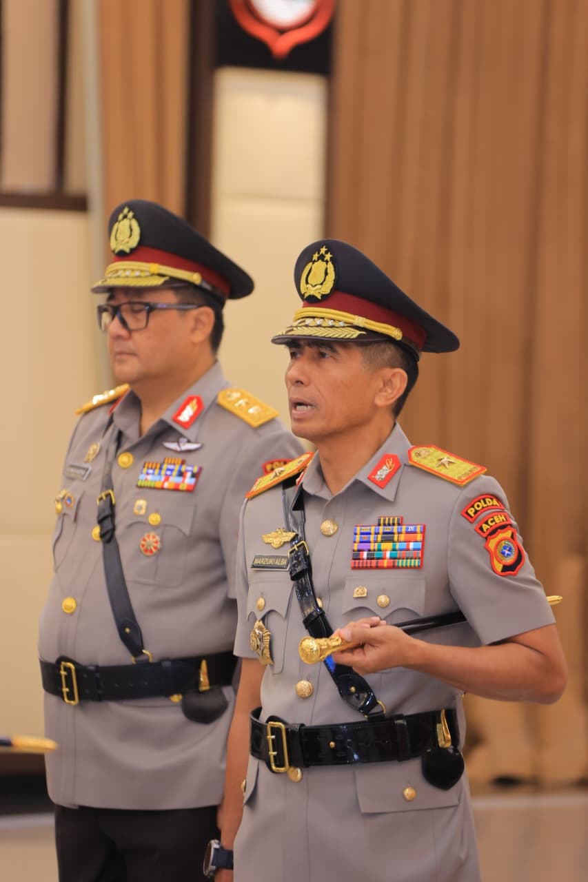 Brigjen Pol Marzuki Ali Basyah Dilantik sebagai Kapolda Aceh