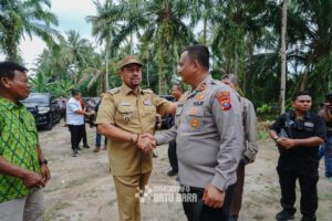 Bupati batu bara Kapolres  batu bara panencabai merah bersama sinergi untuk ketahanan pangan