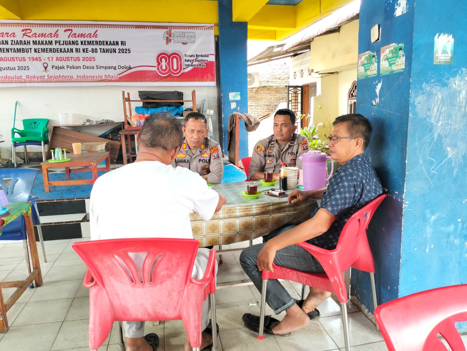 Kapolsek Lima Puluh Gencar Cooling System, Jaga Kamtibmas Bersama Warga