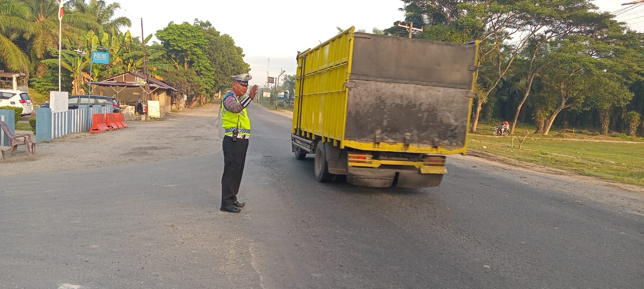 Sat Lantas Polres Batu Bara Intensifkan Pengaturan Lalu Lintas, Kamseltibcarlantas Terjaga