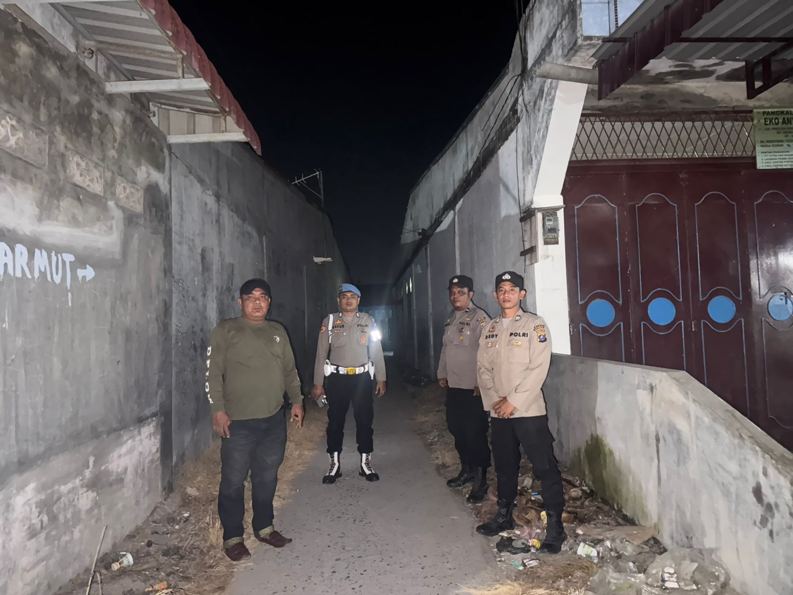 Polsek Medang Deras Intensifkan Patroli Malam, Antisipasi Kejahatan dan Gangguan Kamtibmas