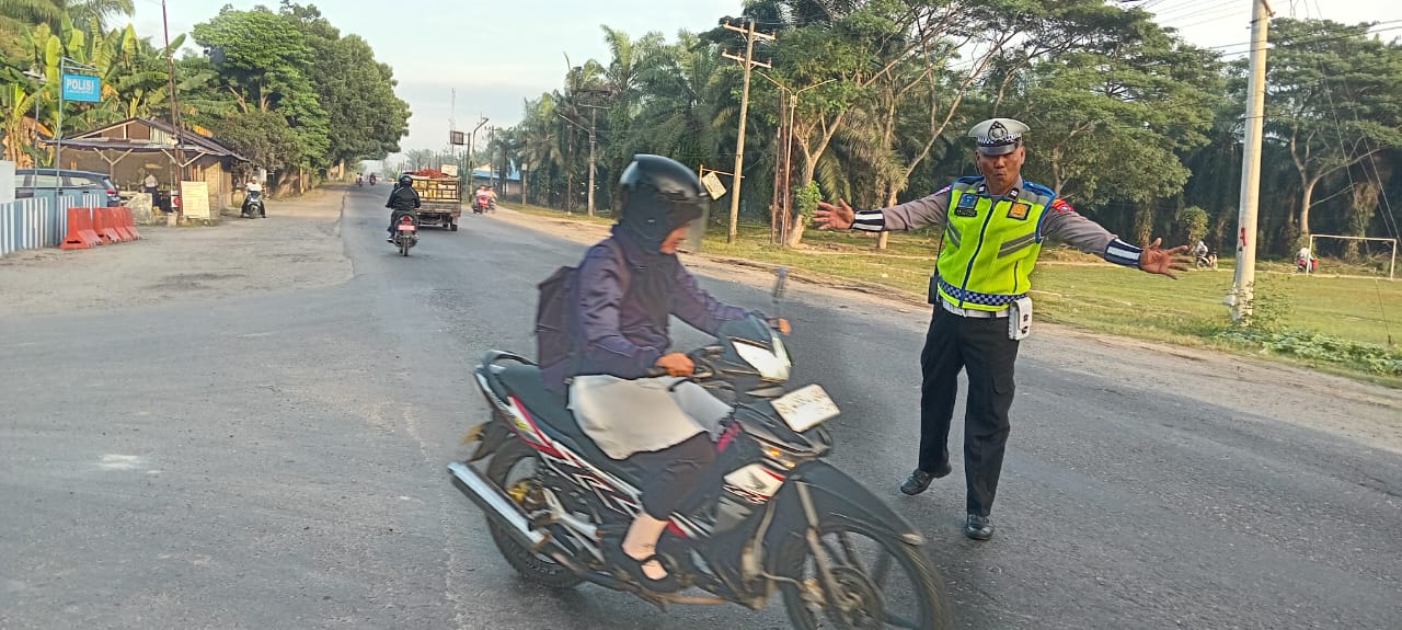 Sat Lantas Polres Batu Bara Gencar Lakukan Pengaturan dan Penindakan Pelanggaran Lalu Lintas