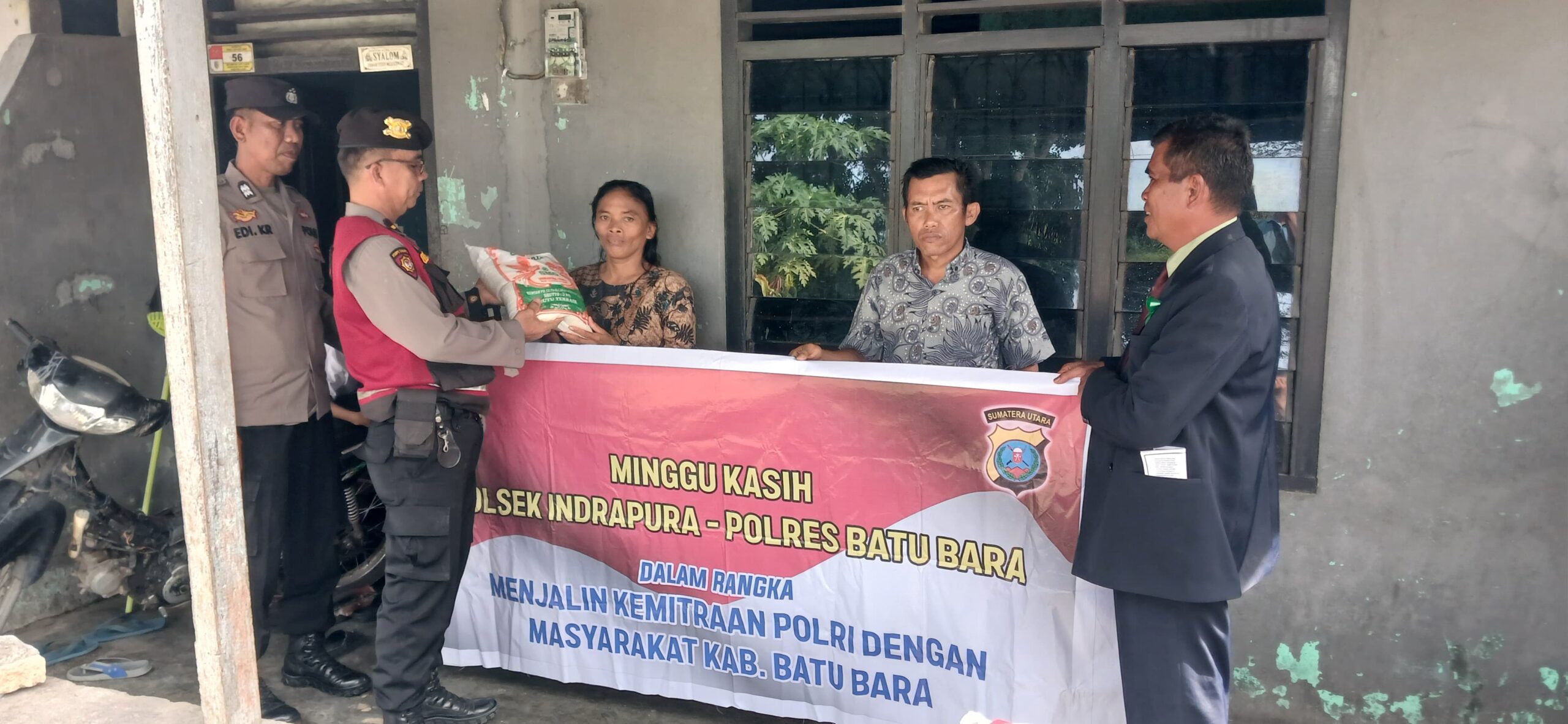 Polsek Indrapura Gelar Minggu Kasih di Desa Tanjung Seri, Batu Bara