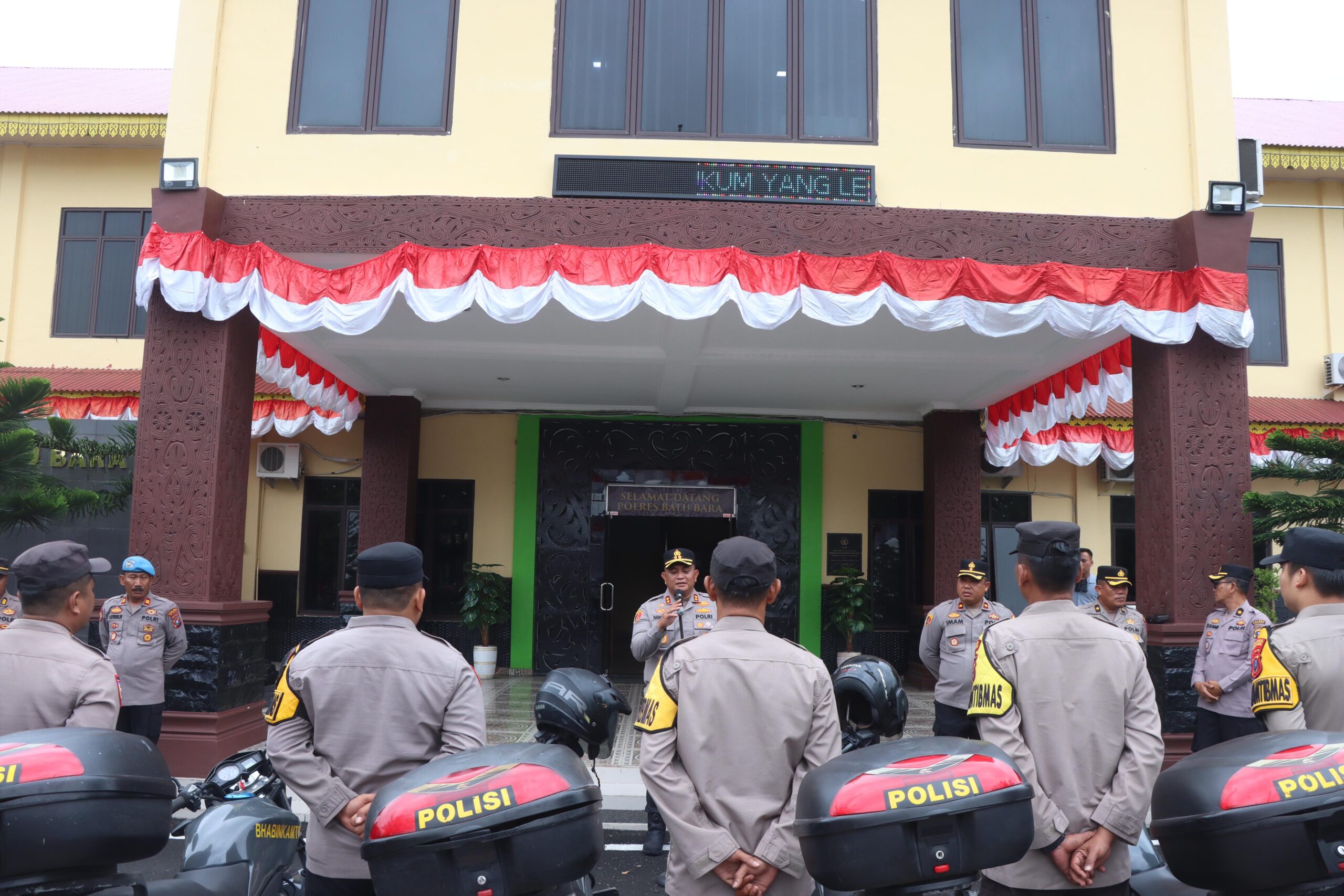 Polres Batu Bara Gelar Pemeriksaan Kendaraan Dinas, Pastikan Kesiapan Operasional