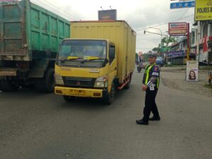 Sat Lantas Polres Batu Bara Gencar Lakukan Pengaturan Lalu Lintas