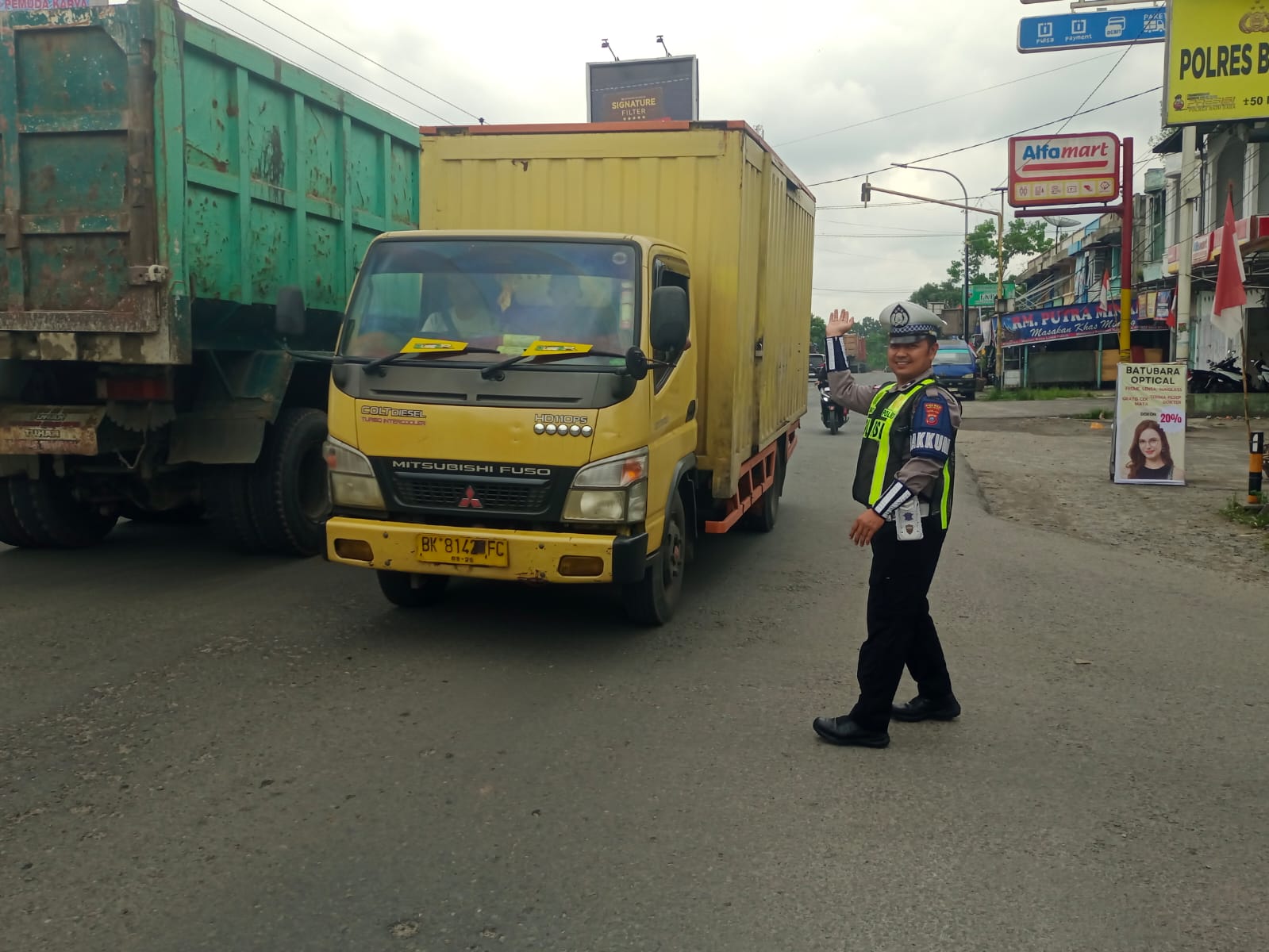 Sat Lantas Polres Batu Bara Gencar Lakukan Pengaturan Lalu Lintas