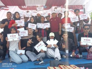 Puncak Acara HUT RI Ke 80 Tahun, Karang Taruna Kelurahan Pakal Kecamatan Pakal Gelar Jalan Sehat Dan Sedekah Bumi